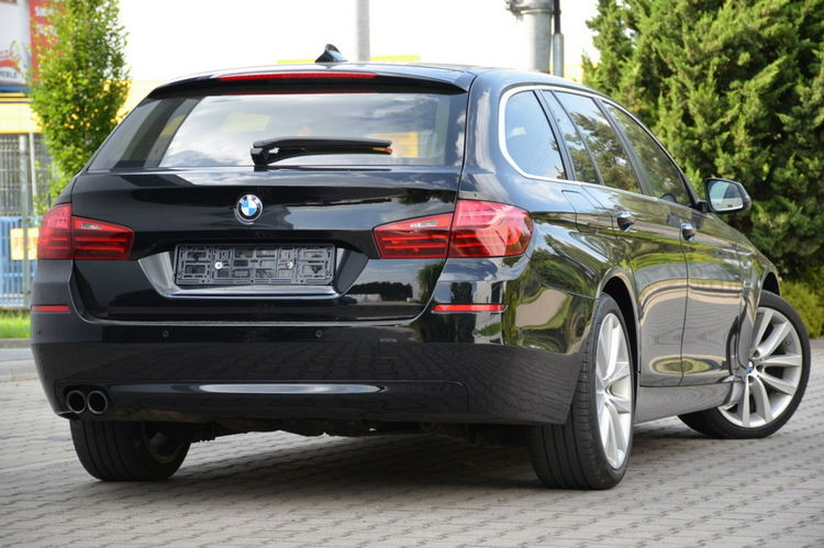 BMW 530 Czarna 530D 258KM Lift 6WB Serwis Jasna Skóra Navi Start/Stop pamięci zdjęcie 2