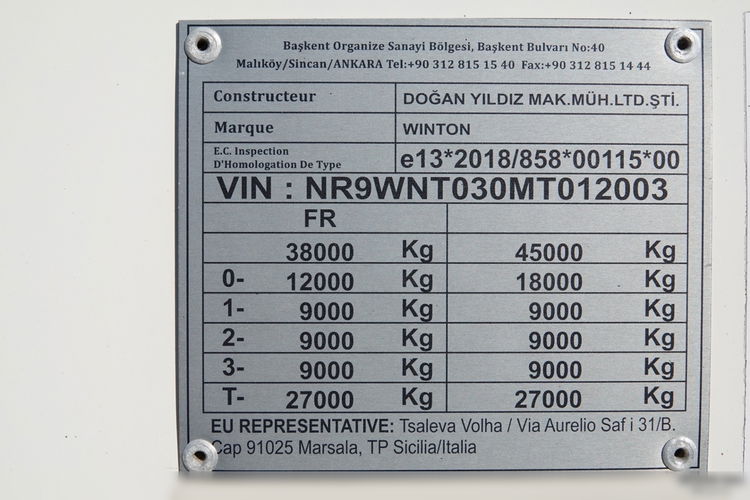 Legras / CEMENTONACZEPA /  3 KOMORY / 38  000 L / SILOS / DO MATERIAŁÓW SYPKICH / OŚ PODNOSZONA / SAF / ALUFELGI  zdjęcie 29