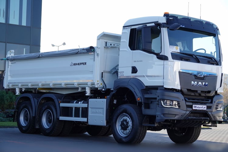 MAN TGS 33.480 / 6x6 / BORDMATIC / HYDROBURTA / 3 STRONNY KH-KIPPER /UAL / FABRYCZNIE NOWY / DOSTĘPNY OD RĘKI  zdjęcie 22