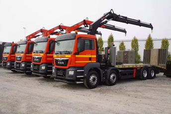 MAN TGS 35.360 E6 8x2 / HDS FASSI F235 / Laweta / 4 sztuki