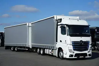 Mercedes ACTROS / 2545 / ACC / E 6 / MP 5 / ZESTAW PRZESTRZENNY 120 m3 / RETARDER