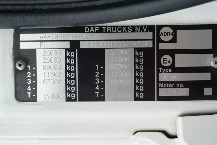 DAF CF / 370 / E 6 / ACC / CHŁODNIA + WINDA / 20 PALET / ŁAD. 13 940 KG zdjęcie 11