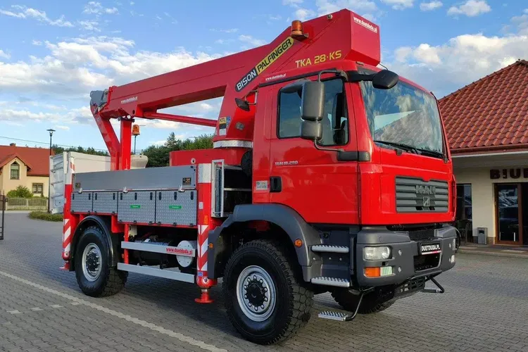 MAN TGM 18.280 4x4 Zwyżka Bison Palfinger TKA 28 Podnośnik Koszowy zdjęcie 2