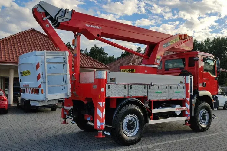 MAN TGM 18.280 4x4 Zwyżka Bison Palfinger TKA 28 Podnośnik Koszowy zdjęcie 9