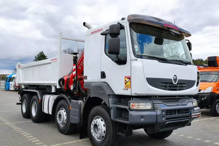 Renault Kerax 32.450DXI 8x4 HDS Fassi F170A.23 + WYWROTKA HYDROBURTA zdjęcie 34