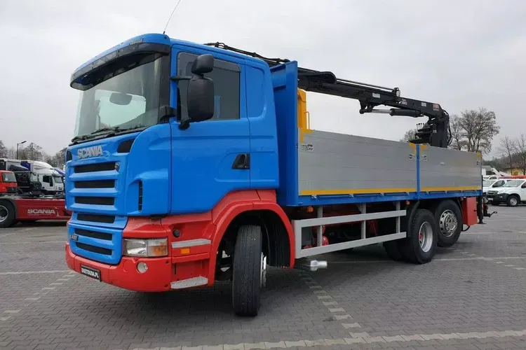 Scania R 400 LB 6x2 HDS Budowlanka Widły Oś Skrętna Super Stan zdjęcie 17