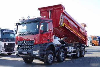 Mercedes -BENZ AROCS 4145 / 8x8 / WYWROTKA TYLNOZSYPOWA / MEILLER KIPER / HYDRAULICZNA KLAPA / HARDOX / EURO 5 / EEV 