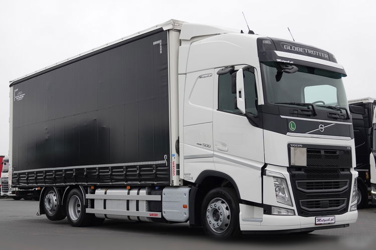 Volvo FH 500 / 6x2 / FIRANKA - 7.7 m / 60 m3 / PODNOSZONY DACH / oś podnoszona / DOPPELSTOCK / 2020 / PO KONTRAKCIE SERWISOWYM /  zdjęcie 5