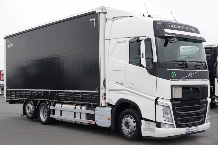 Volvo FH 500 / 6x2 / FIRANKA - 7.7 m / 60 m3 / PODNOSZONY DACH / oś podnoszona / DOPPELSTOCK / 2020 / PO KONTRAKCIE SERWISOWYM /  zdjęcie 6