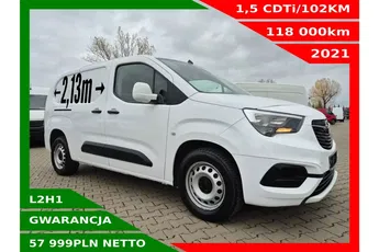 Opel Combo L2H1 57999zł NETTO 1, 5CDTi/102KM