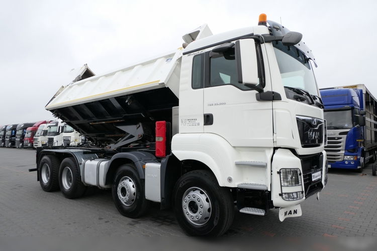 MAN TGS 35.500 / 8x4 / WYWROTKA / HYDROBURTA / HYDRAULICZNA TYLNA KLAPA / EURO 6 / 2018 ROK  zdjęcie 10