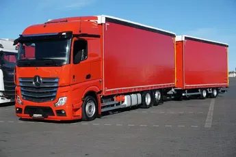 Mercedes / ACTROS / 2545 / ACC / E 6 / MP 5 / ZESTAW PRZESTRZENNY / OŚ SKRĘTNA