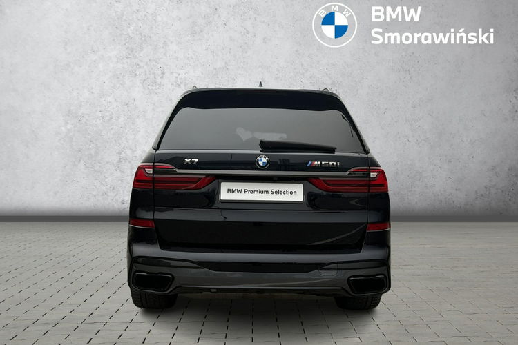 BMW X7 M50i MPakiet Lasery Hak Kamery 360 Head Up Harman Tempomat ACC Relingi zdjęcie 4