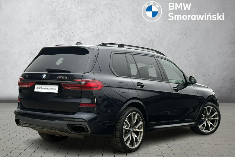 BMW X7 M50i MPakiet Lasery Hak Kamery 360 Head Up Harman Tempomat ACC Relingi zdjęcie 5