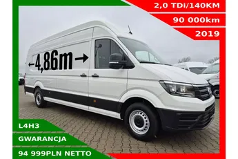 Volkswagen Crafter L4H3 MAXI 94999zł NETTO 2.0TDi/140KM