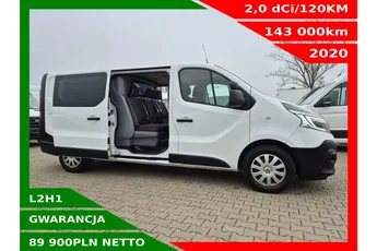 Renault Trafic L2H1 89900zł NETTO Brygadówka 6 osób 2.0dCi/120KM