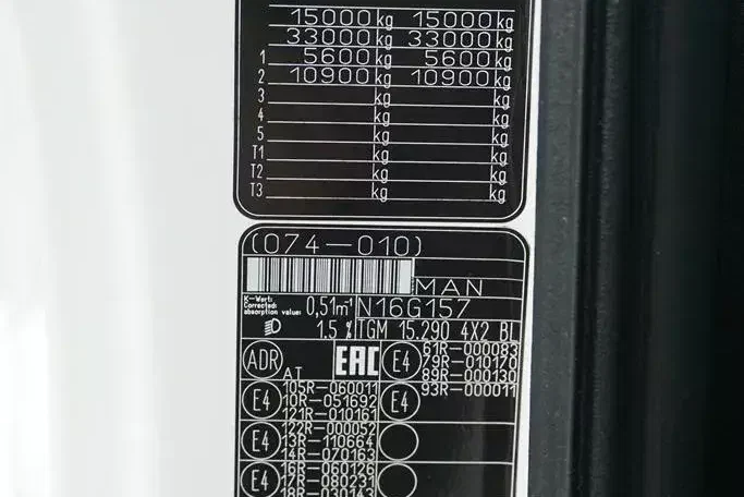 MAN TGM / 15.290 / EURO 6 / IZOTERMA + WINDA / 16 PALET zdjęcie 11