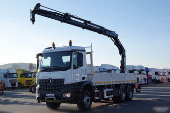 Mercedes AROCS 2633 / 6x4 / SKRZYNIOWY - 6, 5 M / HDS HIAB 188 b-3 wysów: 11 M / EURO 6 / STEROWANIE RADIOWE / ROTATOR 