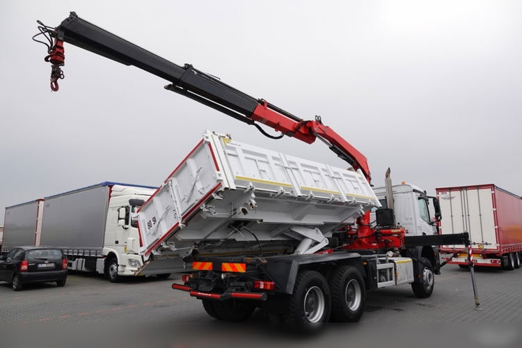 Mercedes AROCS 2636 / 6x4 / WYWROTKA / HYDROBURTA / + HDS FASSI F 175a / STEROWANIE RADIOWE / ROTATOR / EURO 6 zdjęcie 13