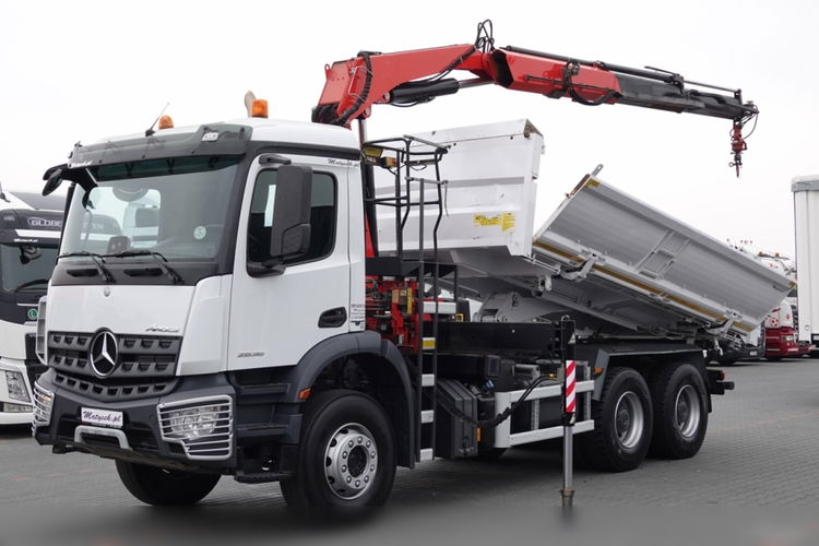 Mercedes AROCS 2636 / 6x4 / WYWROTKA / HYDROBURTA / + HDS FASSI F 175a / STEROWANIE RADIOWE / ROTATOR / EURO 6 zdjęcie 1