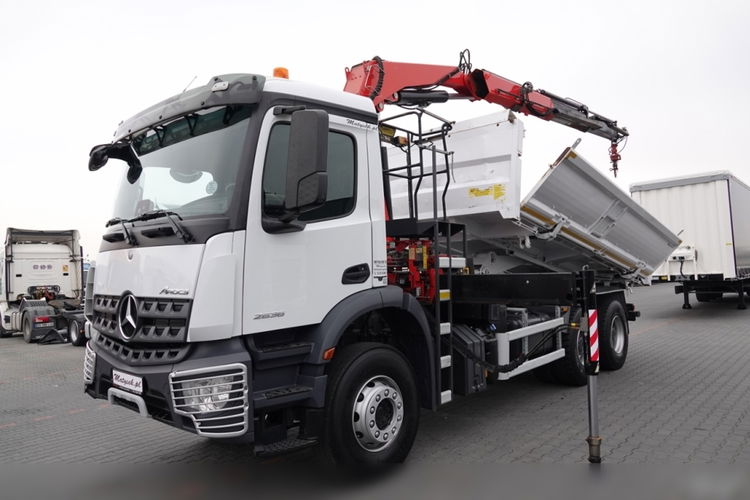 Mercedes AROCS 2636 / 6x4 / WYWROTKA / HYDROBURTA / + HDS FASSI F 175a / STEROWANIE RADIOWE / ROTATOR / EURO 6 zdjęcie 2