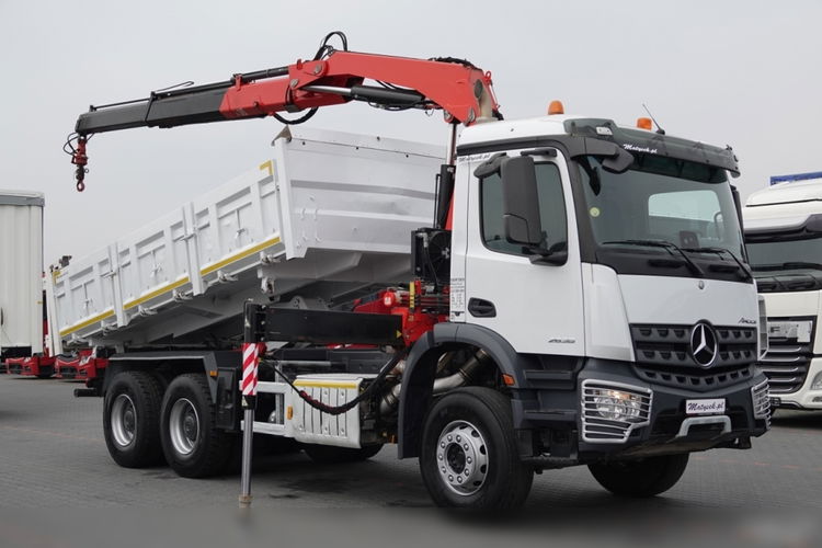 Mercedes AROCS 2636 / 6x4 / WYWROTKA / HYDROBURTA / + HDS FASSI F 175a / STEROWANIE RADIOWE / ROTATOR / EURO 6 zdjęcie 8