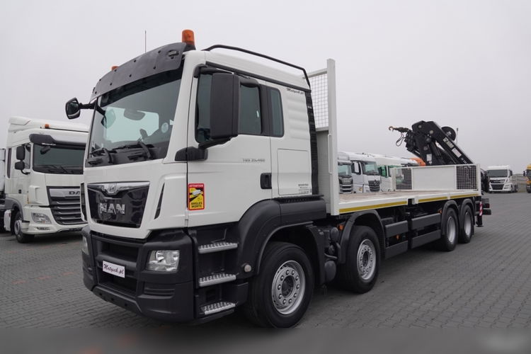 MAN   TGS 35.480 / 8x4 / HDS HIAB 288 EP-5  wysów : 15 M / SKRZYNIOWY - 7.4 M / UDŹWIG : 9400 KG / EURO 6 / STEROWANIE RADIOWE   zdjęcie 10