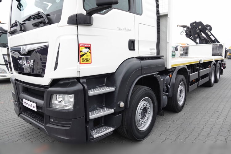 MAN   TGS 35.480 / 8x4 / HDS HIAB 288 EP-5  wysów : 15 M / SKRZYNIOWY - 7.4 M / UDŹWIG : 9400 KG / EURO 6 / STEROWANIE RADIOWE   zdjęcie 18