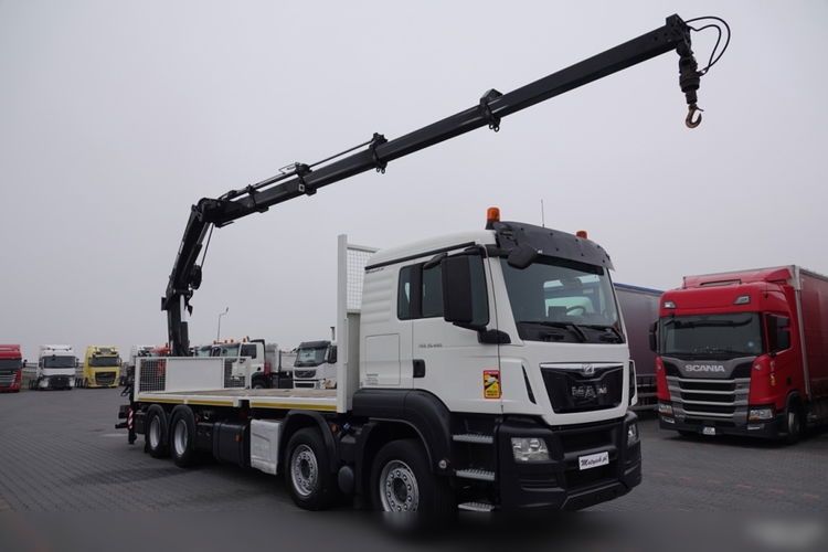 MAN   TGS 35.480 / 8x4 / HDS HIAB 288 EP-5  wysów : 15 M / SKRZYNIOWY - 7.4 M / UDŹWIG : 9400 KG / EURO 6 / STEROWANIE RADIOWE   zdjęcie 7