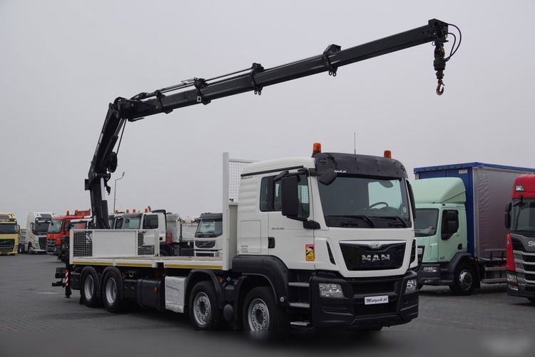 MAN   TGS 35.480 / 8x4 / HDS HIAB 288 EP-5  wysów : 15 M / SKRZYNIOWY - 7.4 M / UDŹWIG : 9400 KG / EURO 6 / STEROWANIE RADIOWE   zdjęcie 8