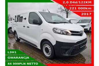 Toyota ProAce L3H1 44999zł NETTO ExtraLong 2.0D4d/122KM