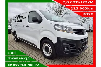 Opel Vivaro L3H1 69900zł NETTO ExtraLong 2.0CDTi/122KM