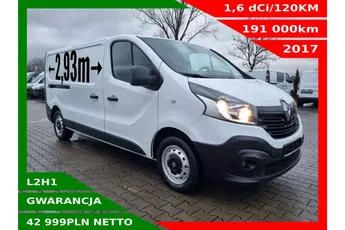 Renault Trafic Long 42999zł NETTO 1.6dCi/120KM