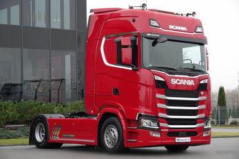 Scania S 500 / RETARDER / KLIMA POSTOJOWA / CAŁA NA PODUSZKACH / NAVI / XENONY / SPROWADZONA Z NIEMIEC / PO ZŁOTYM KONTRAKCIE SERWISOWYM  