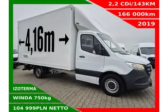 Mercedes Sprinter Izoterma 8 ePAL 104999zł NETTO 2.2CDi/143KM Salon Polska