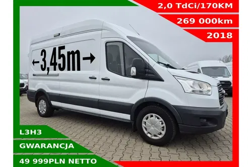 Ford Transit L3H3 49999zł NETTO 2.0TdCi/170KM