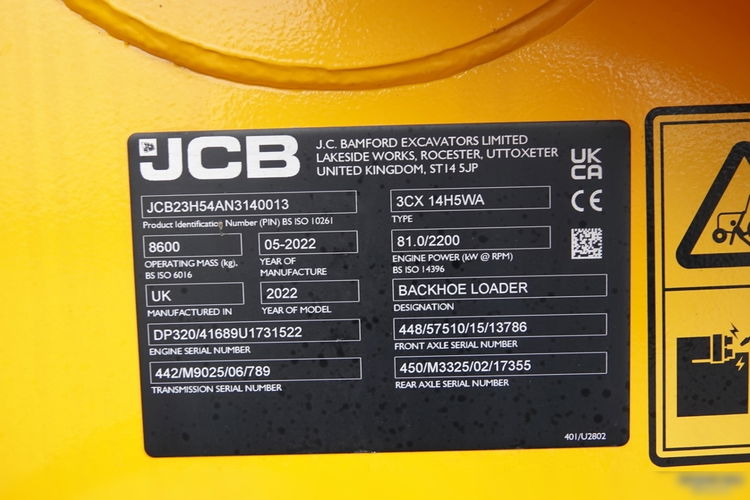JCB 3CX / KOPARKO-ŁADOWARKA / FABRYCZNIE NOWA / 0 MTH zdjęcie 41