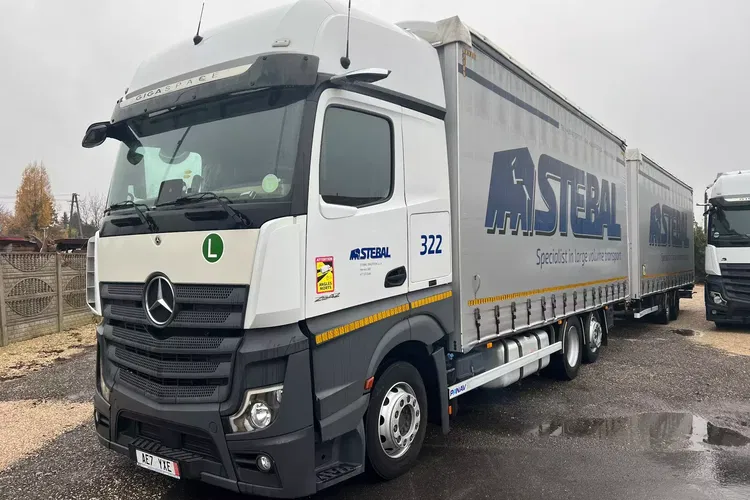 Mercedes ACTROS 2548 MP5 euro6 6x2 jumbo zestaw 120m 38palet zdjęcie 42