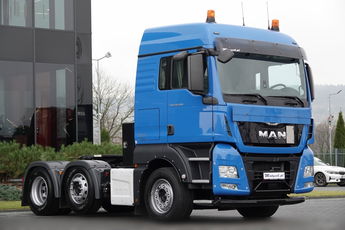 MAN TGX 26.500 / 6x2 / PUSHER / RETARDER / DMC: 73.000 KG / OŚ PODNOSZONA i SKRĘTNA / 3 osiowy ciągnik siodłowy / PO KONTRAKCIE SERWISOWYM /