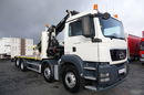 MAN TGS 35.360 / 8x2-4 / LAWETA + HDS HIAB 288 / OŚ PODNOSZONA / 4 OSIOWY / NAJAZDY HYDRAULICZNE / WCIĄGARKA zdjęcie 17