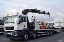 MAN TGS 35.360 / 8x2-4 / LAWETA + HDS HIAB 288 / OŚ PODNOSZONA / 4 OSIOWY / NAJAZDY HYDRAULICZNE / WCIĄGARKA zdjęcie 1