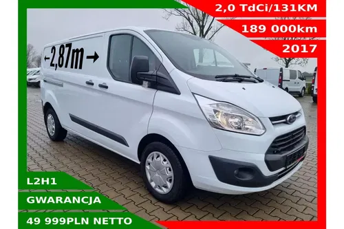 Ford Transit Custom Long 49999zł NETTO 2.0 TdCi/131KM