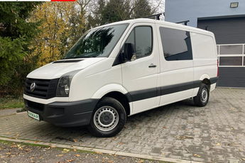 Volkswagen Crafter 2.0 140KM 2016 7 osobowy Brygadówka L2H1 3.5t na haku