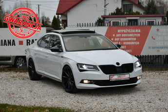 Skoda Superb Sportline 2.0TDi 190KM DSG 2019r. SALON Panorama BiX LED Kamera NAVi