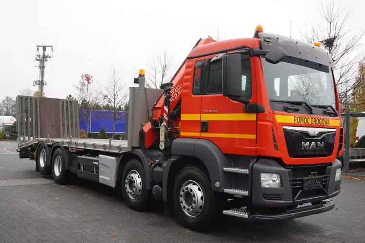 MAN TGS 35.360 E6 8x2 / HDS FASSI F235 / Laweta zdjęcie 11