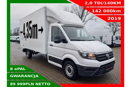 Volkswagen Crafter 89999zł NETTO Kontener 8 ePAL 2.0 TDi/140KM