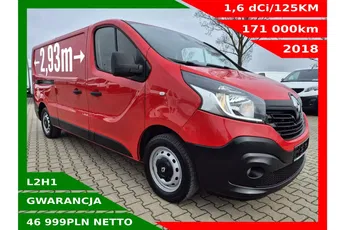 Renault Trafic Long 46999zł NETTO 1.6dCi/125KM