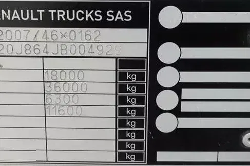 Renault D 18 / ACC / E 6 / BURTOWY + WINDA / ŁAD. 10 135 KG / 17 PALET zdjęcie 11