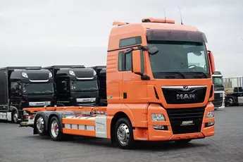 MAN TGX / 26.460 / ACC / E 6 / XXL / BDF + WINDA / 7.15 , 7.45 M / OŚ SKRĘTNA