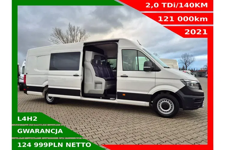 Volkswagen Crafter L4H2 124999zł NETTO Brygadówka 7 osób 2.0TDi/140KM zdjęcie 1